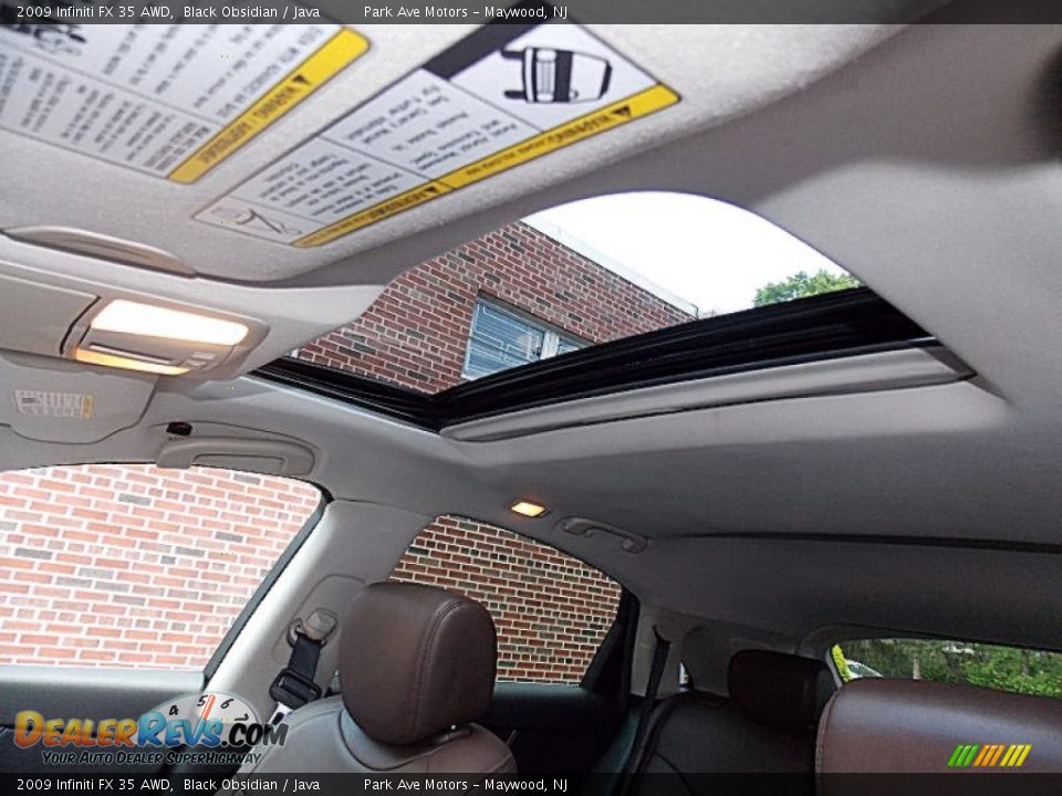 2009 Infiniti FX 35 AWD Black Obsidian / Java Photo #26