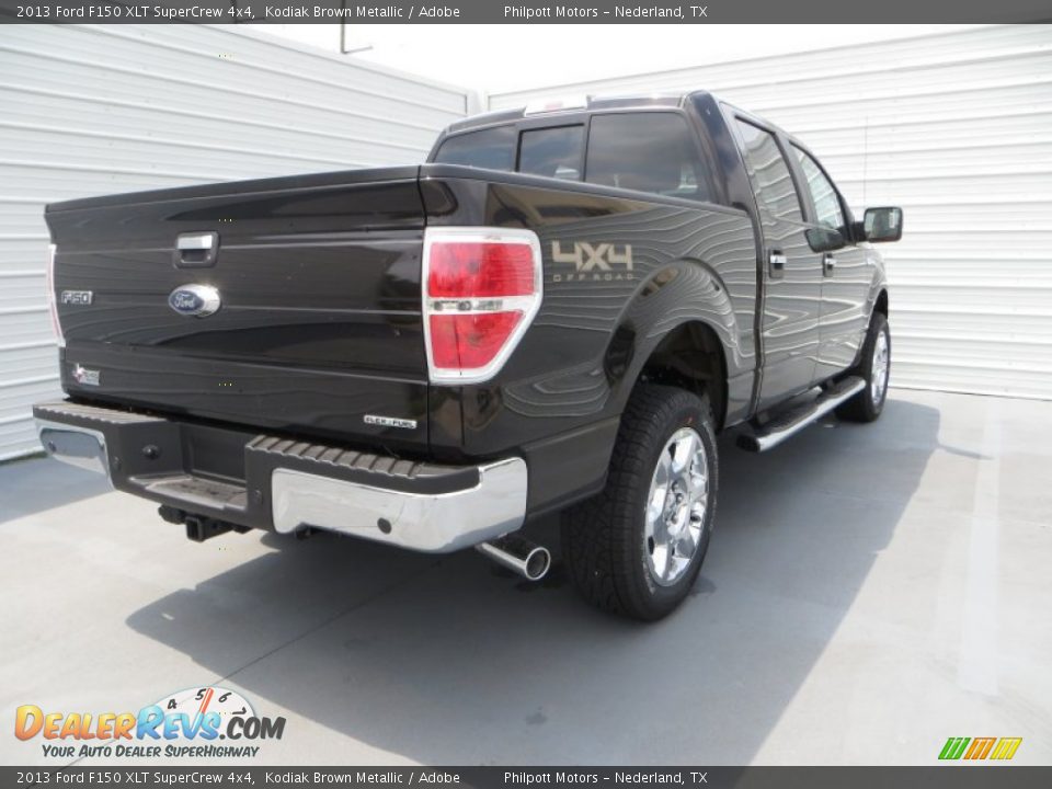 2013 Ford F150 XLT SuperCrew 4x4 Kodiak Brown Metallic / Adobe Photo #4