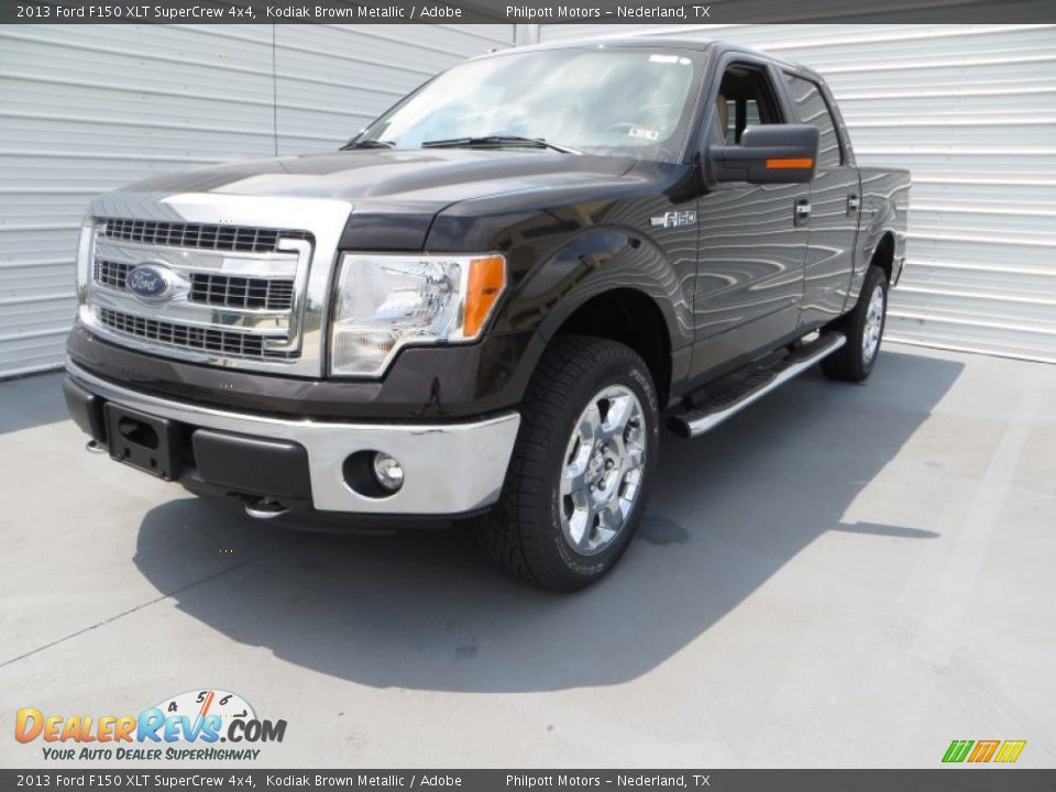 2013 Ford F150 XLT SuperCrew 4x4 Kodiak Brown Metallic / Adobe Photo #13
