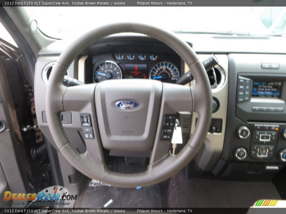 2013 Ford F150 XLT SuperCrew 4x4 Kodiak Brown Metallic / Adobe Photo #33