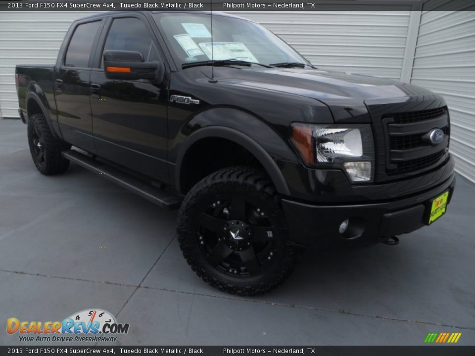 2013 Ford F150 FX4 SuperCrew 4x4 Tuxedo Black Metallic / Black Photo #2