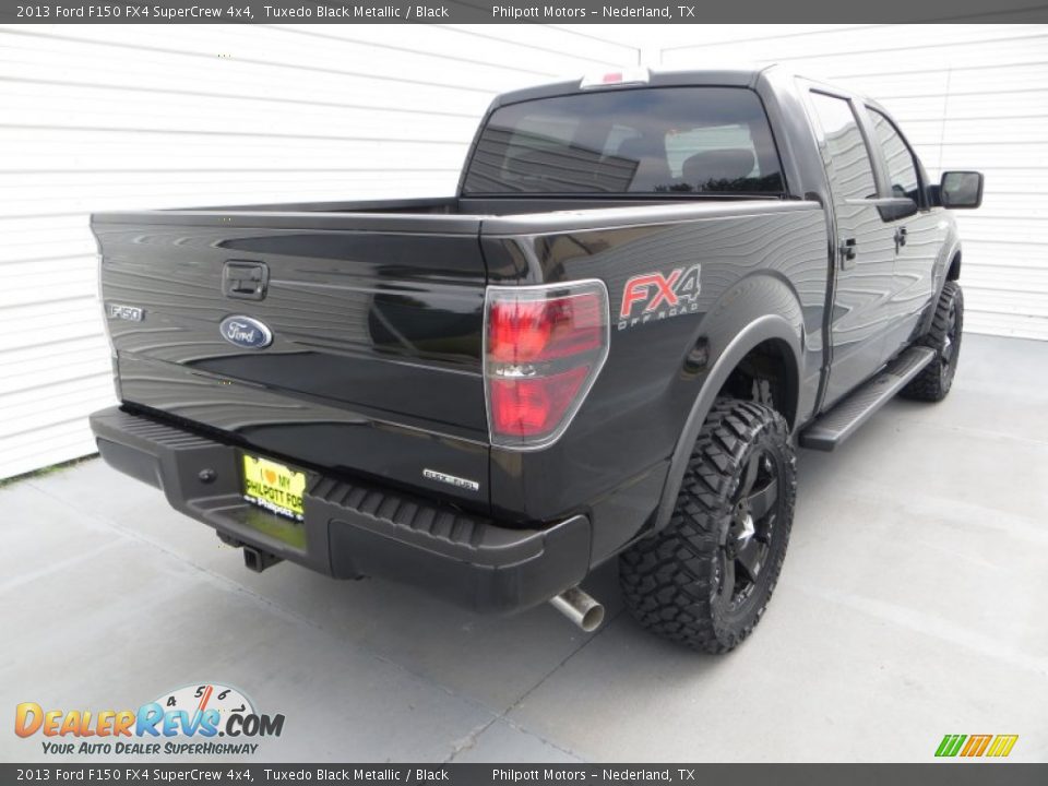 2013 Ford F150 FX4 SuperCrew 4x4 Tuxedo Black Metallic / Black Photo #4