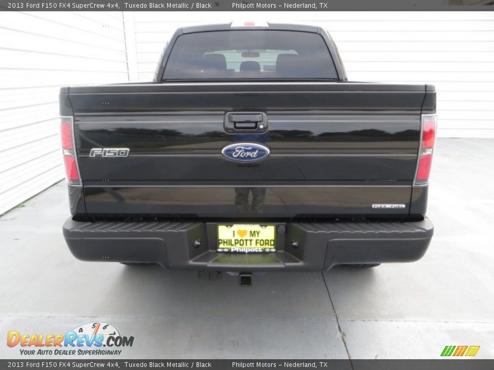 2013 Ford F150 FX4 SuperCrew 4x4 Tuxedo Black Metallic / Black Photo #5