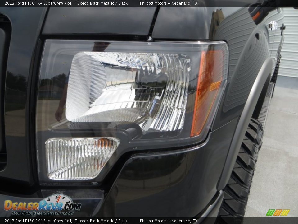 2013 Ford F150 FX4 SuperCrew 4x4 Tuxedo Black Metallic / Black Photo #9