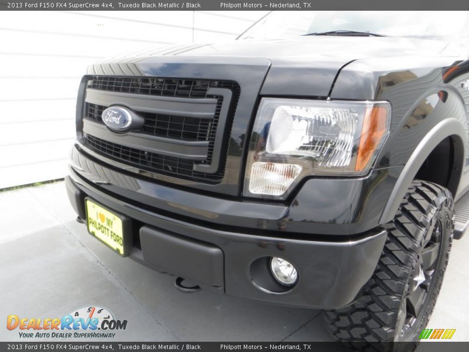 2013 Ford F150 FX4 SuperCrew 4x4 Tuxedo Black Metallic / Black Photo #10