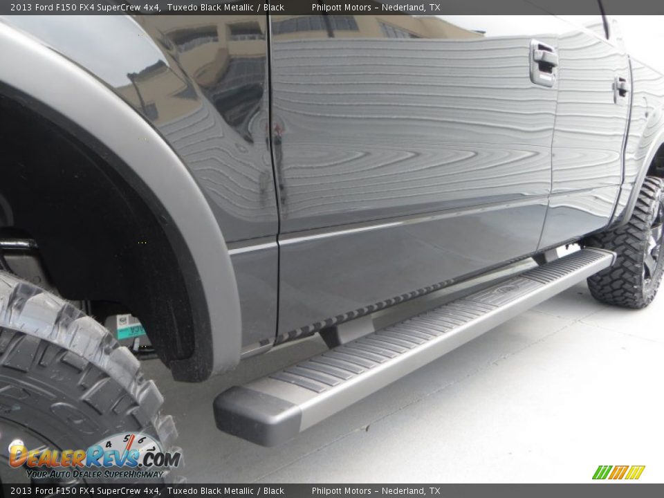 2013 Ford F150 FX4 SuperCrew 4x4 Tuxedo Black Metallic / Black Photo #13
