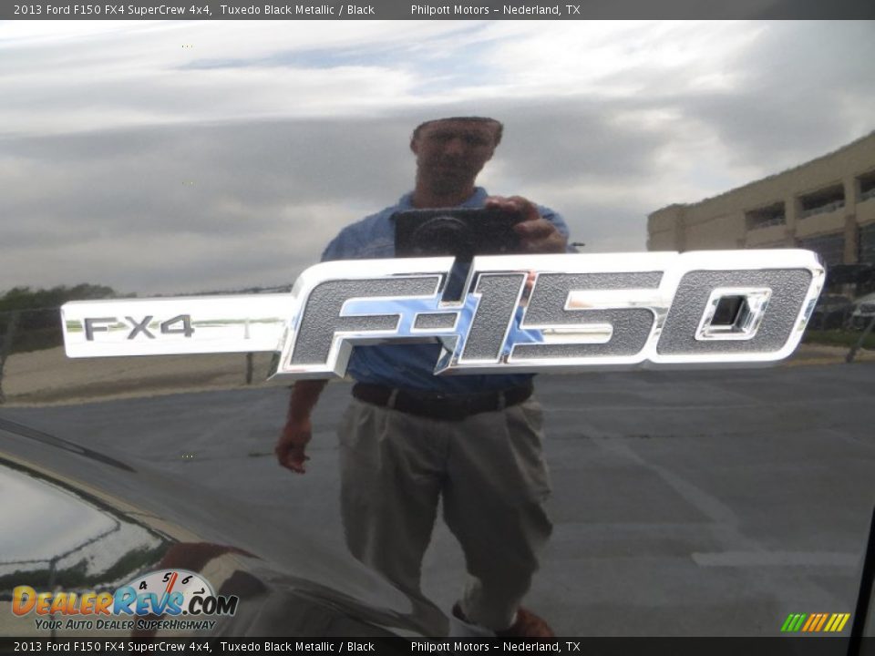 2013 Ford F150 FX4 SuperCrew 4x4 Tuxedo Black Metallic / Black Photo #14