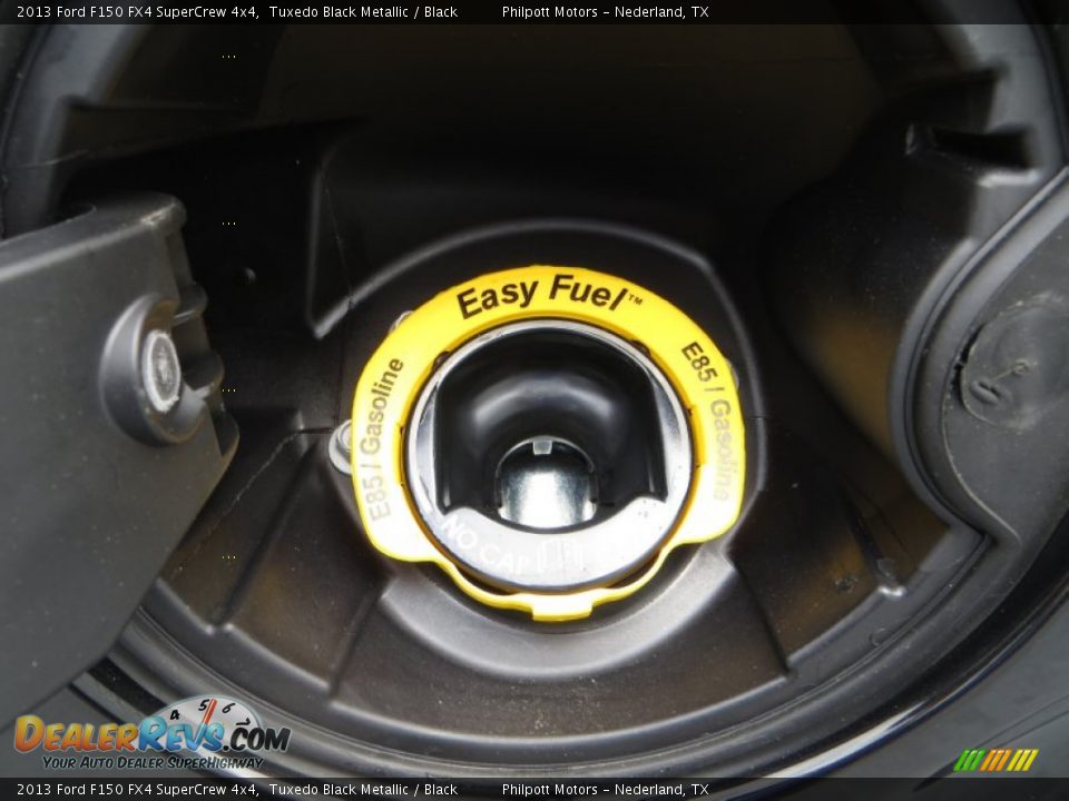 2013 Ford F150 FX4 SuperCrew 4x4 Tuxedo Black Metallic / Black Photo #15