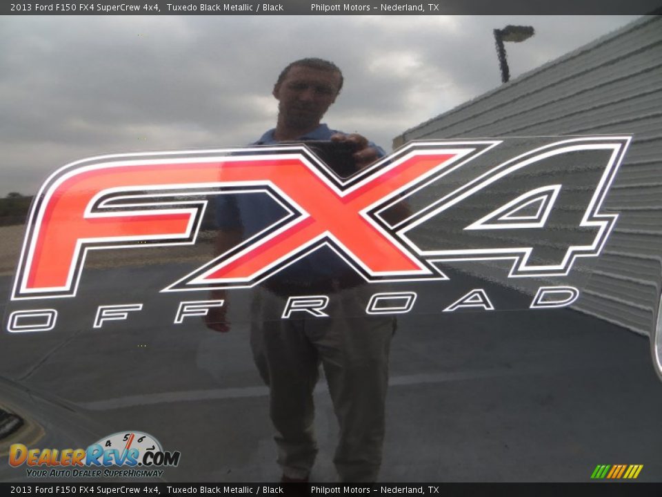 2013 Ford F150 FX4 SuperCrew 4x4 Tuxedo Black Metallic / Black Photo #16