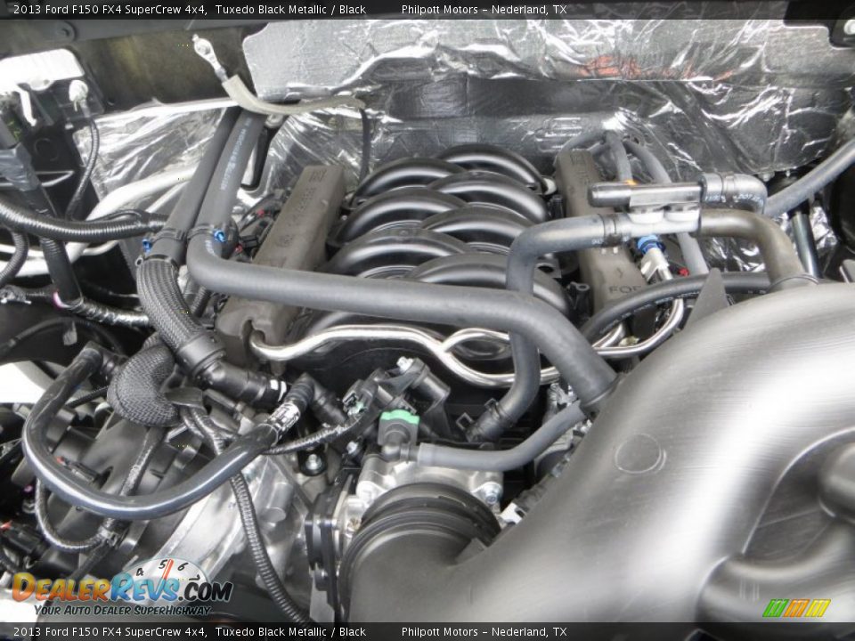2013 Ford F150 FX4 SuperCrew 4x4 Tuxedo Black Metallic / Black Photo #18