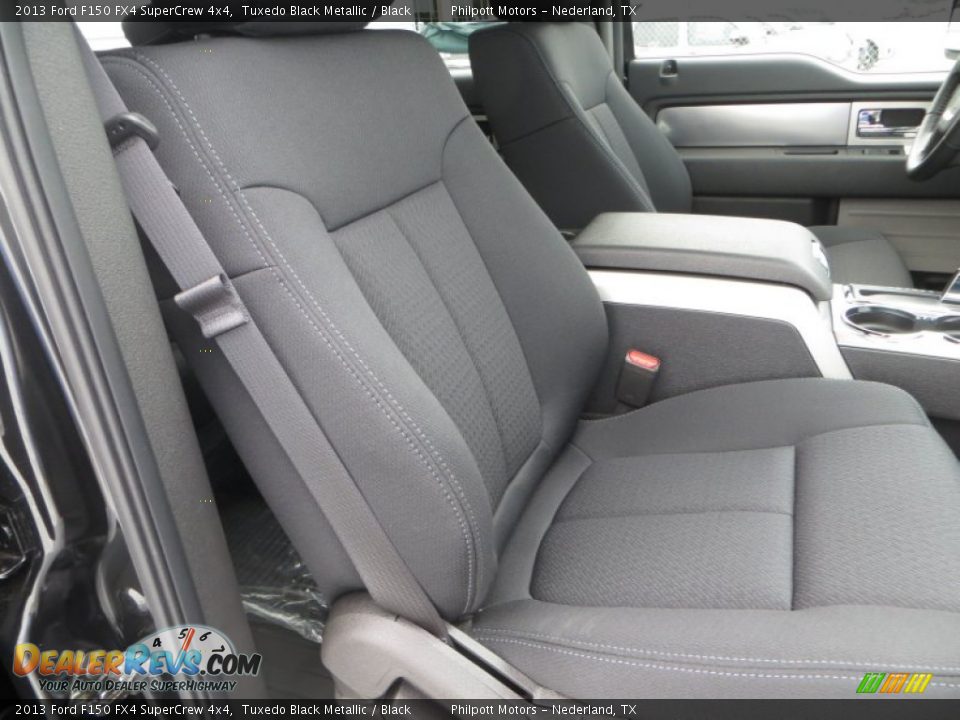 2013 Ford F150 FX4 SuperCrew 4x4 Tuxedo Black Metallic / Black Photo #22