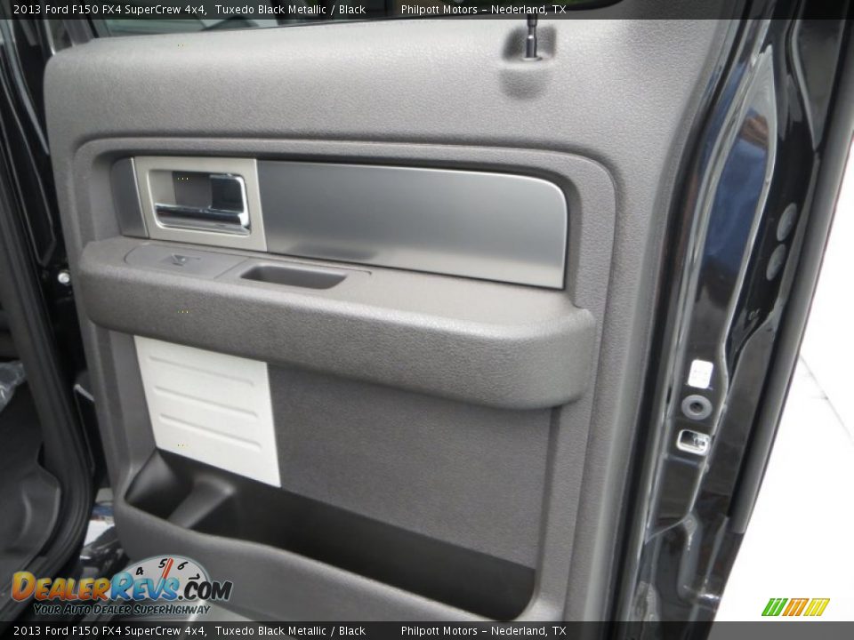 2013 Ford F150 FX4 SuperCrew 4x4 Tuxedo Black Metallic / Black Photo #23