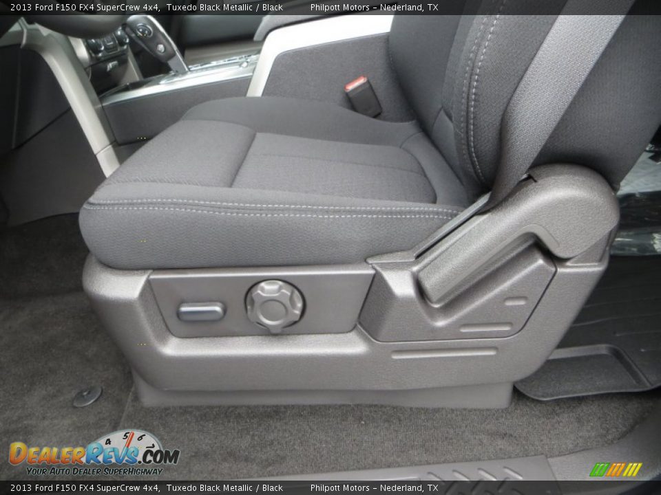 2013 Ford F150 FX4 SuperCrew 4x4 Tuxedo Black Metallic / Black Photo #27