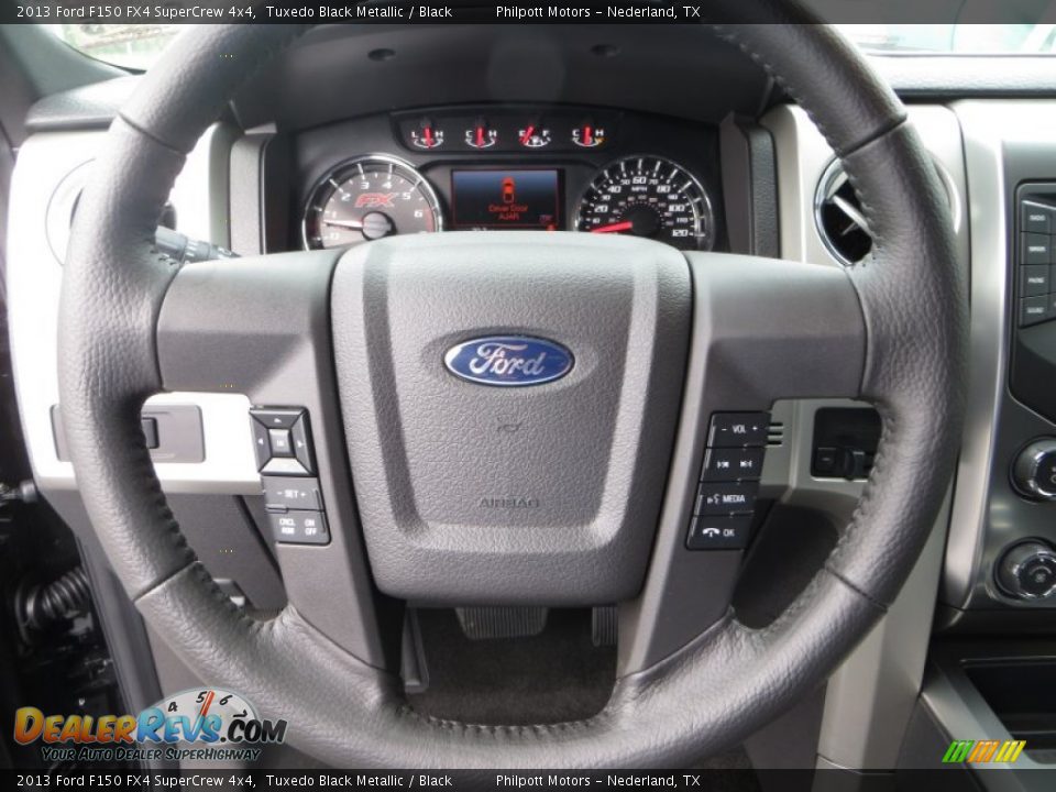2013 Ford F150 FX4 SuperCrew 4x4 Steering Wheel Photo #34