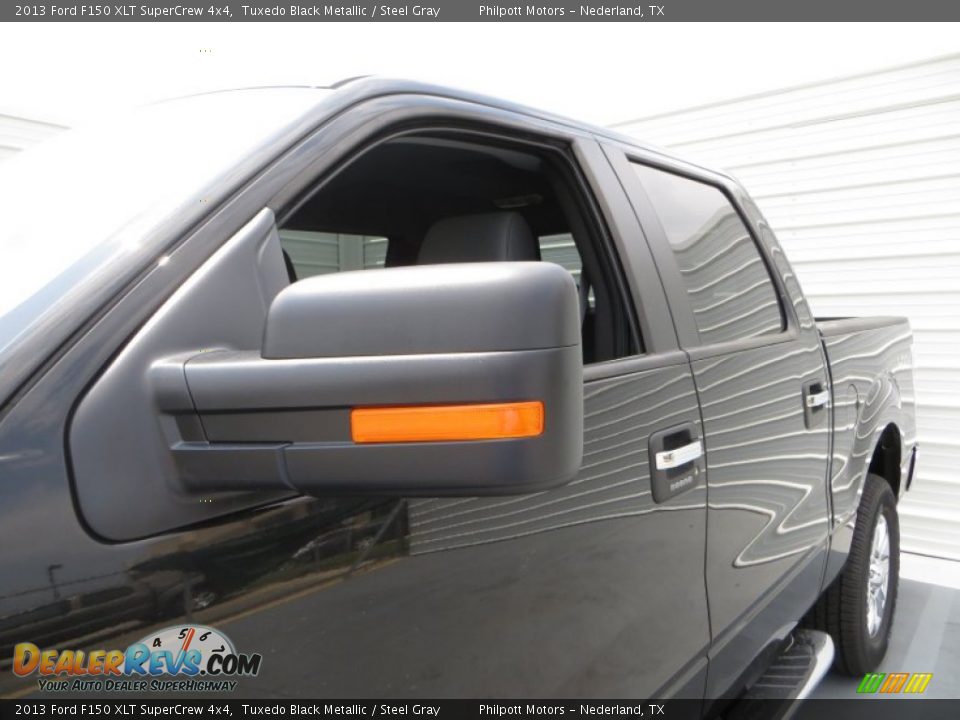 2013 Ford F150 XLT SuperCrew 4x4 Tuxedo Black Metallic / Steel Gray Photo #18