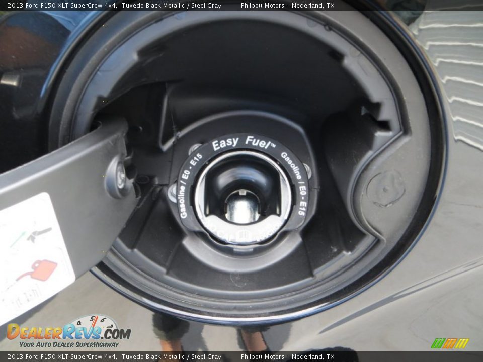 2013 Ford F150 XLT SuperCrew 4x4 Tuxedo Black Metallic / Steel Gray Photo #19