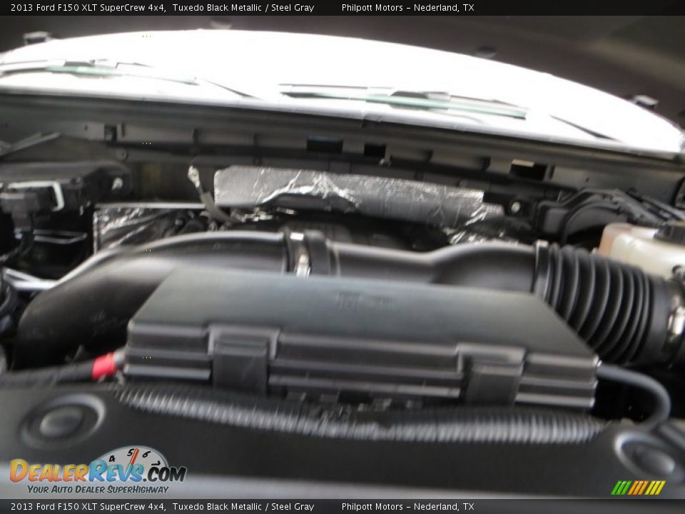 2013 Ford F150 XLT SuperCrew 4x4 Tuxedo Black Metallic / Steel Gray Photo #20