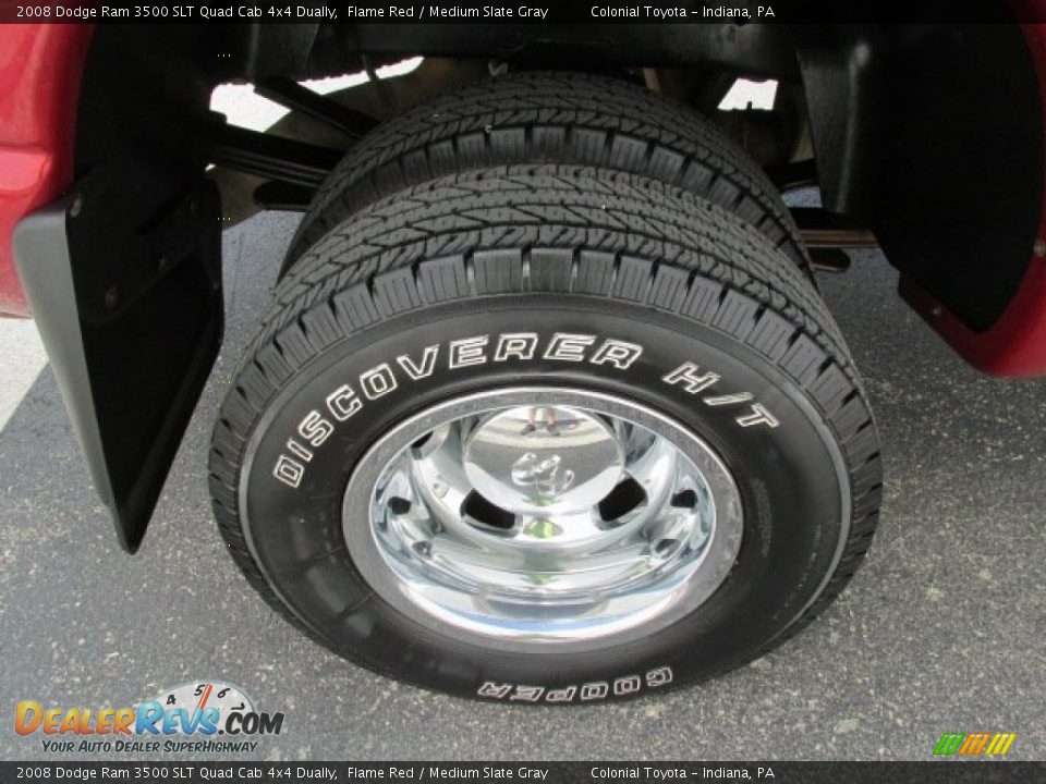 2008 Dodge Ram 3500 SLT Quad Cab 4x4 Dually Flame Red / Medium Slate Gray Photo #5