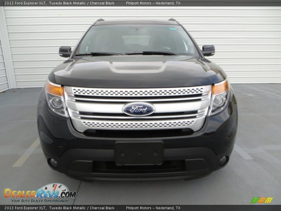 2013 Ford Explorer XLT Tuxedo Black Metallic / Charcoal Black Photo #10