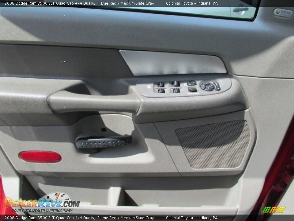 2008 Dodge Ram 3500 SLT Quad Cab 4x4 Dually Flame Red / Medium Slate Gray Photo #14