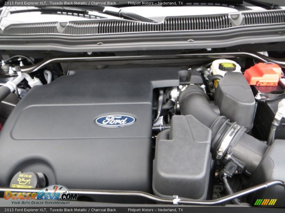 2013 Ford Explorer XLT Tuxedo Black Metallic / Charcoal Black Photo #18