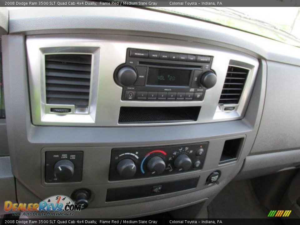 2008 Dodge Ram 3500 SLT Quad Cab 4x4 Dually Flame Red / Medium Slate Gray Photo #19
