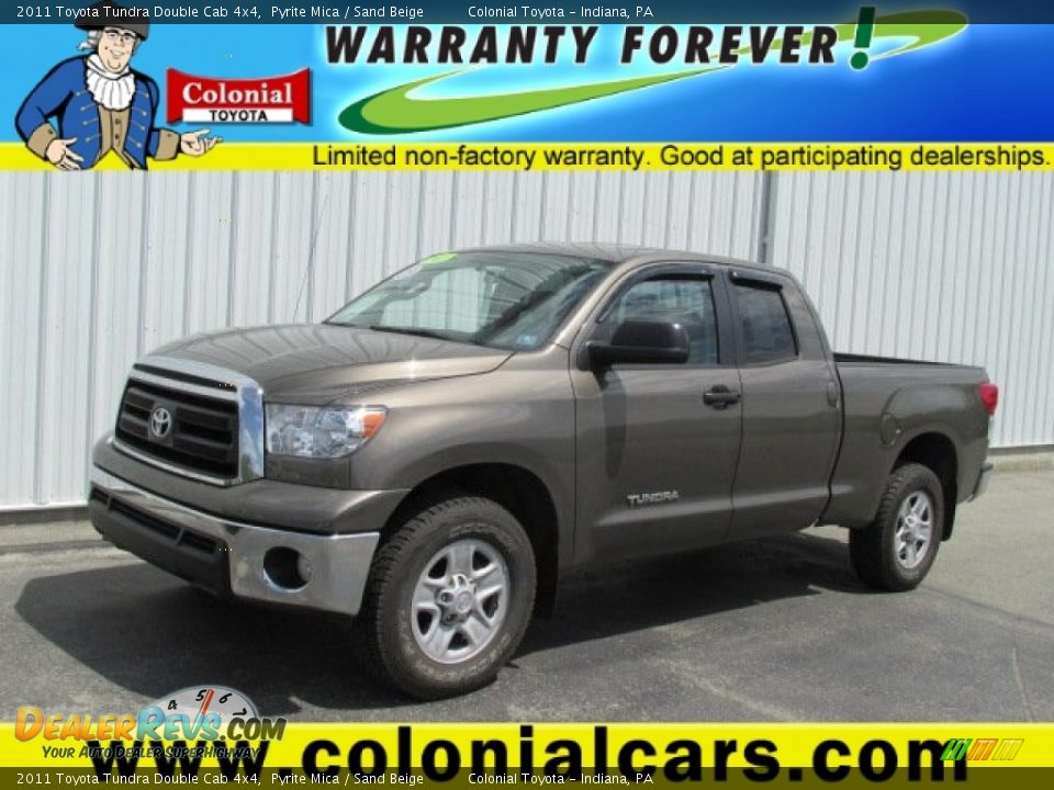 2011 Toyota Tundra Double Cab 4x4 Pyrite Mica / Sand Beige Photo #1