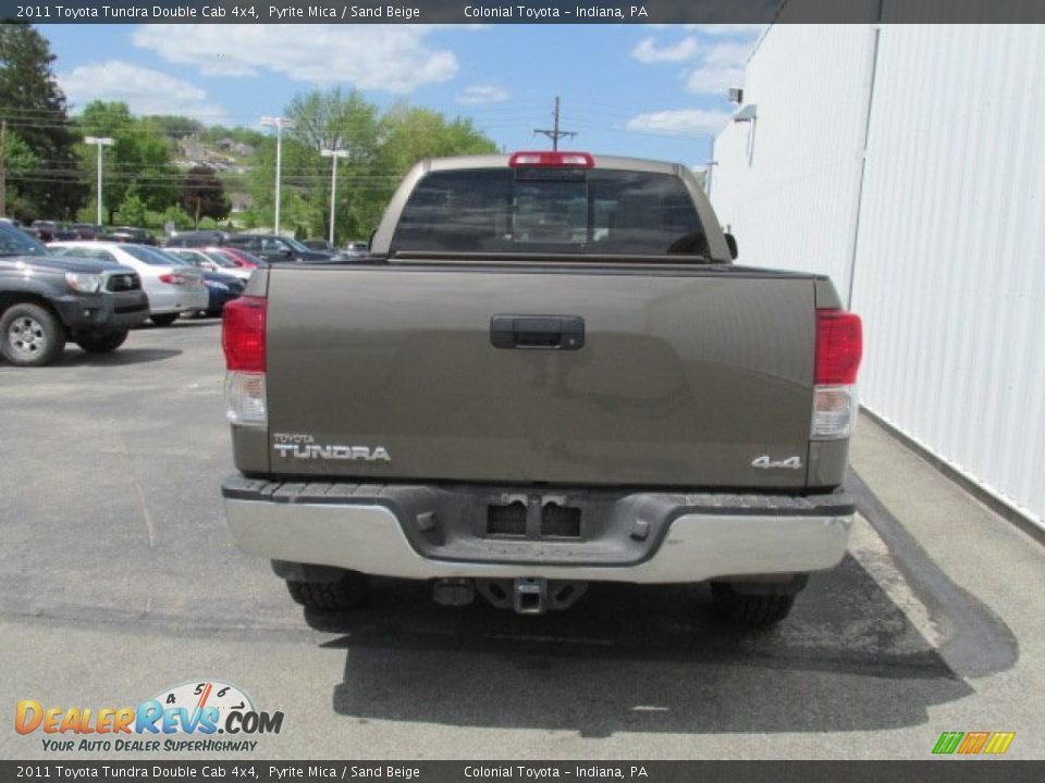 2011 Toyota Tundra Double Cab 4x4 Pyrite Mica / Sand Beige Photo #6