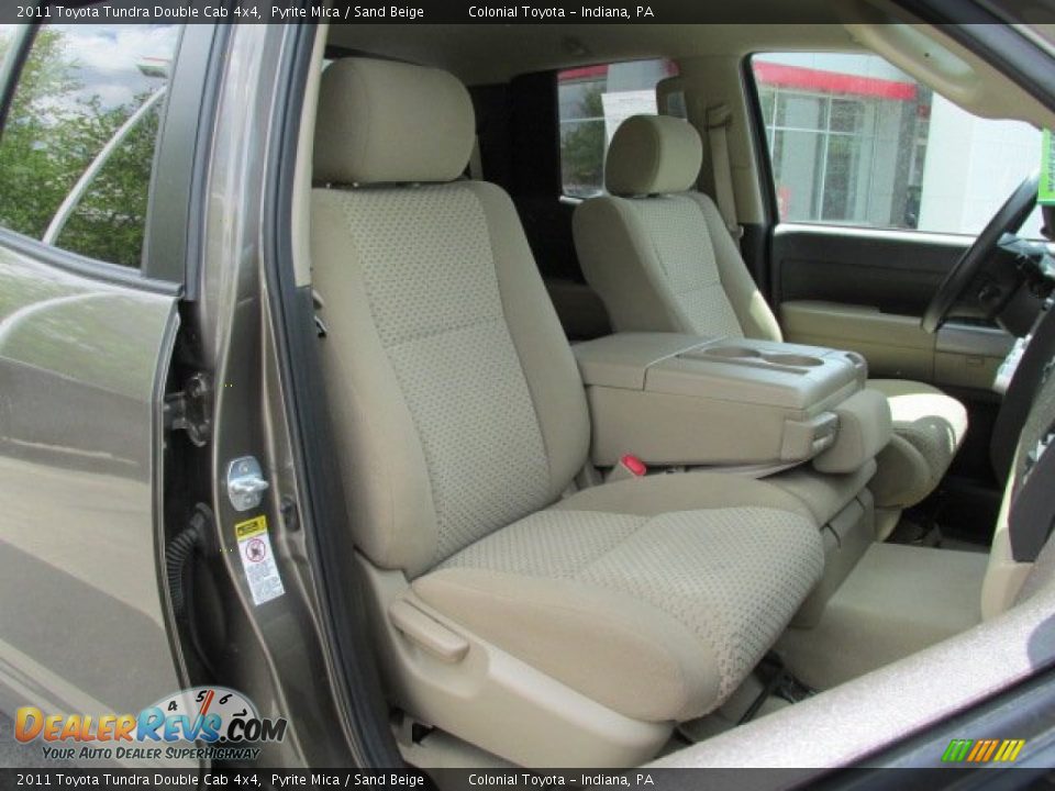 2011 Toyota Tundra Double Cab 4x4 Pyrite Mica / Sand Beige Photo #9