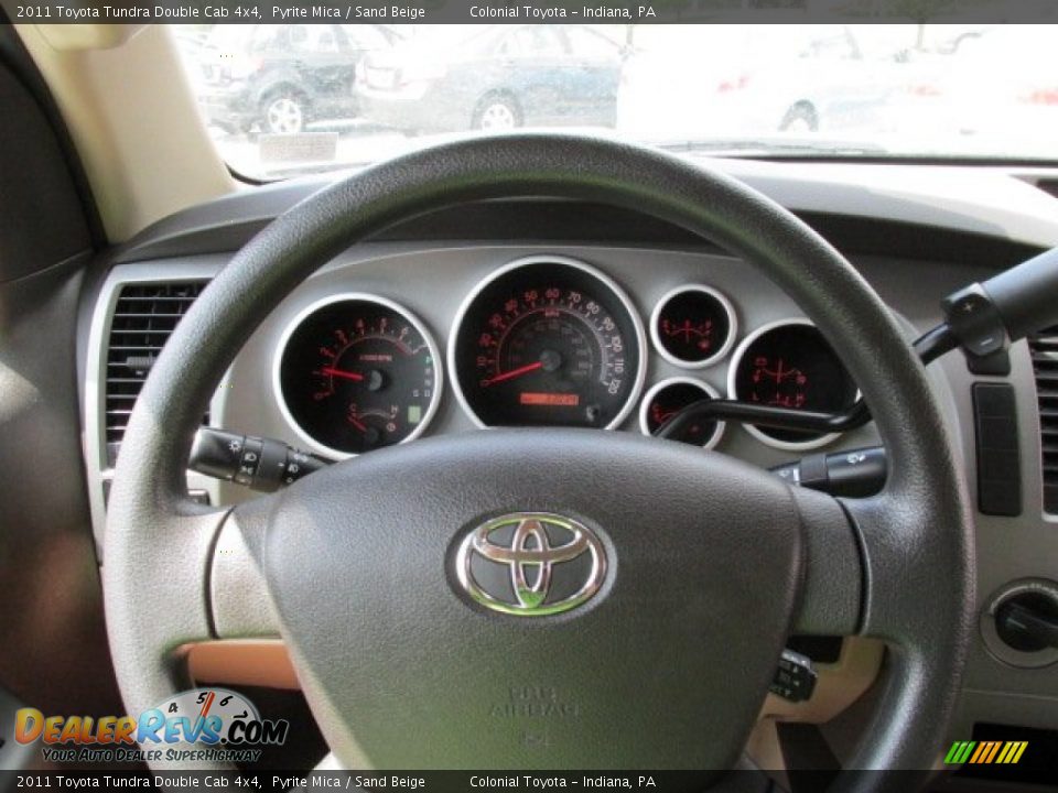 2011 Toyota Tundra Double Cab 4x4 Pyrite Mica / Sand Beige Photo #14