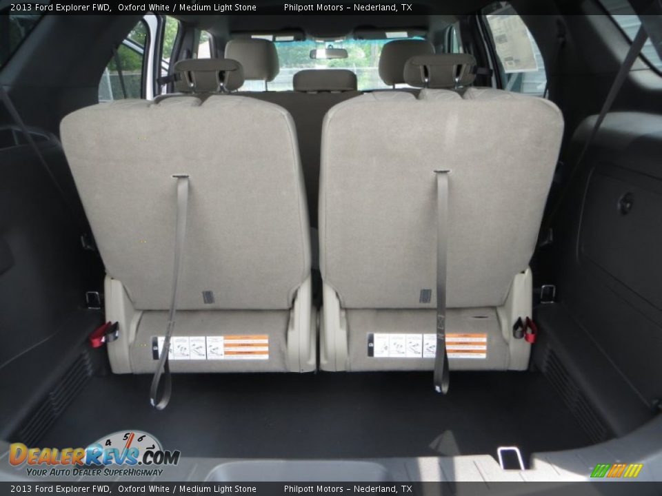 2013 Ford Explorer FWD Oxford White / Medium Light Stone Photo #13