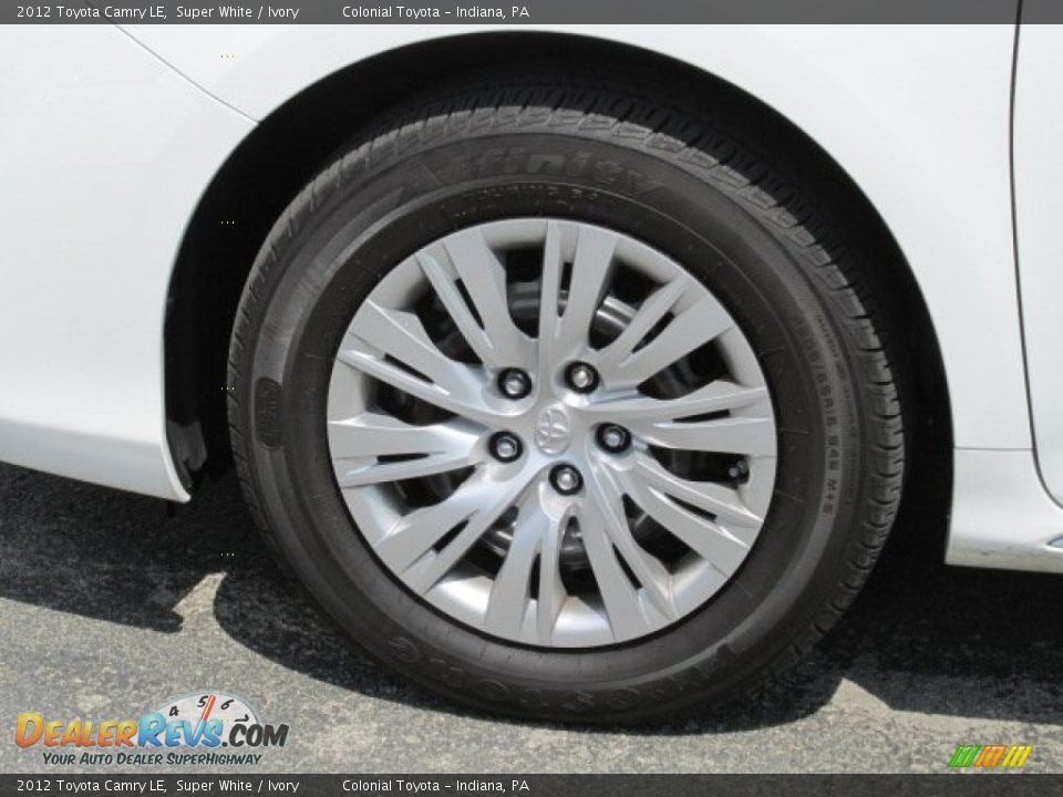 2012 Toyota Camry LE Super White / Ivory Photo #3
