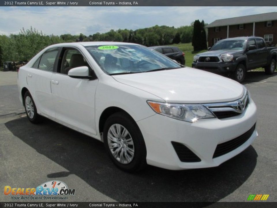2012 Toyota Camry LE Super White / Ivory Photo #5