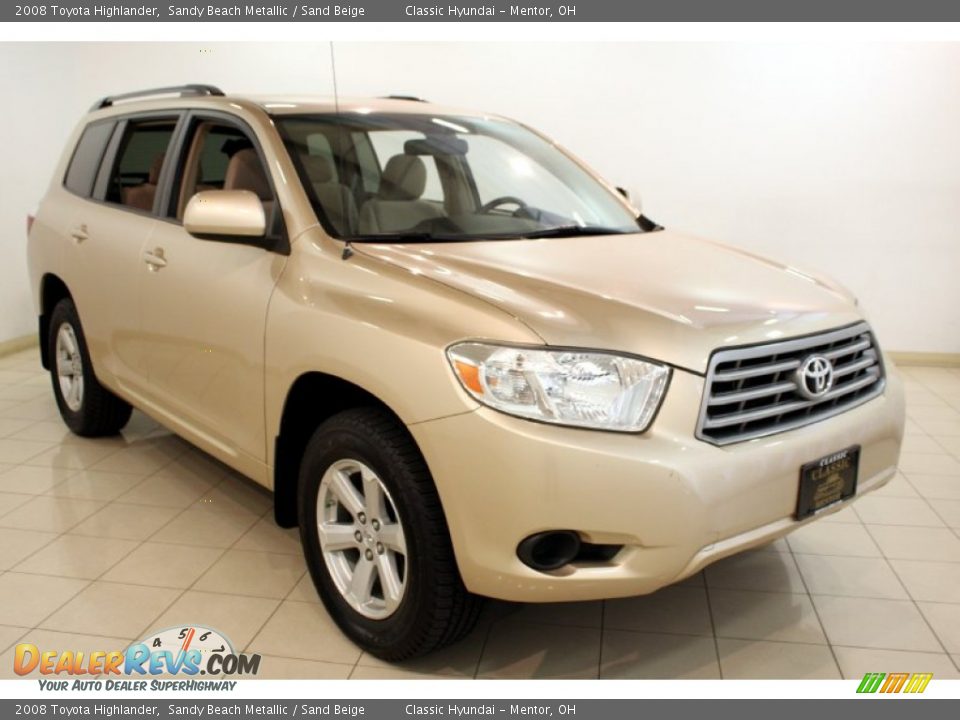 2008 Toyota Highlander Sandy Beach Metallic / Sand Beige Photo #1