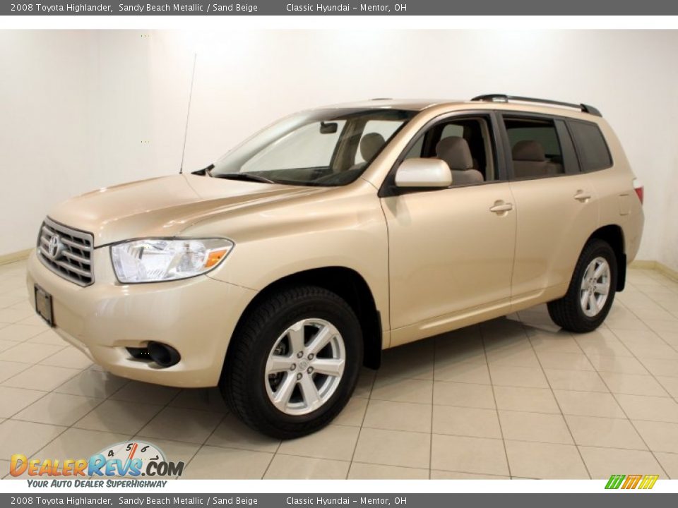 2008 Toyota Highlander Sandy Beach Metallic / Sand Beige Photo #3