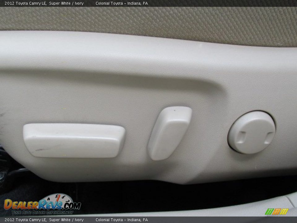 2012 Toyota Camry LE Super White / Ivory Photo #10