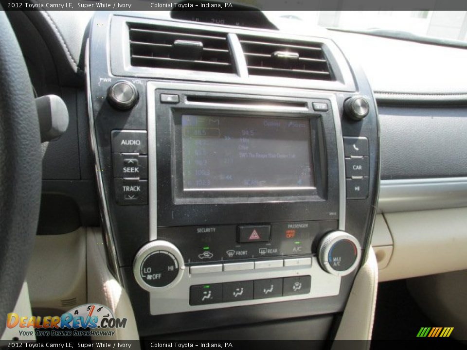 2012 Toyota Camry LE Super White / Ivory Photo #12