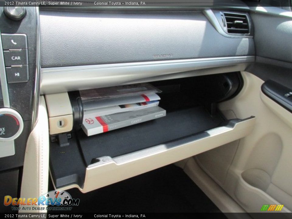2012 Toyota Camry LE Super White / Ivory Photo #14