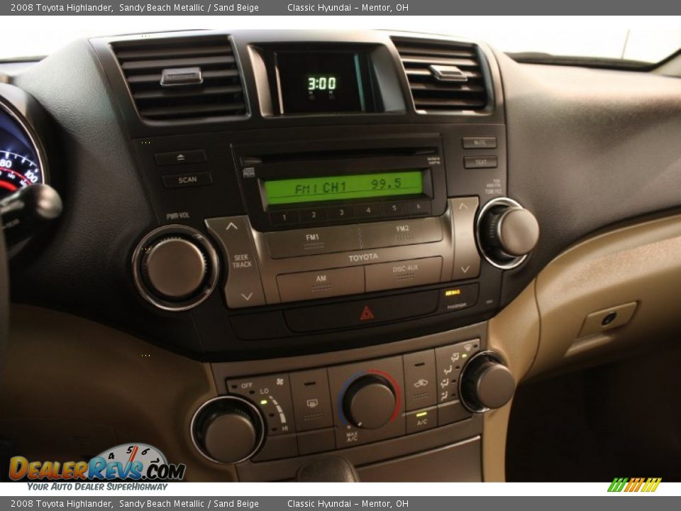 2008 Toyota Highlander Sandy Beach Metallic / Sand Beige Photo #9