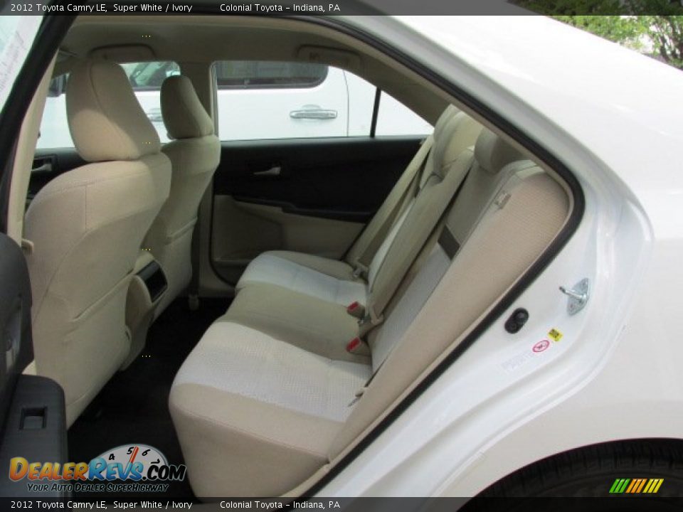 2012 Toyota Camry LE Super White / Ivory Photo #16