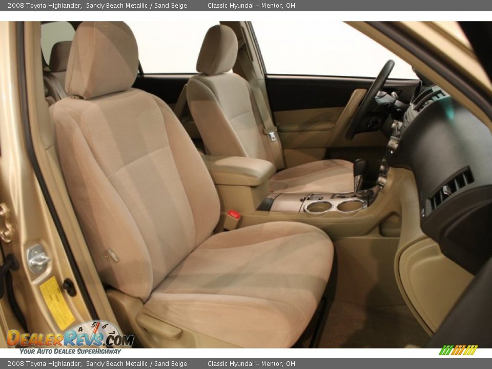 2008 Toyota Highlander Sandy Beach Metallic / Sand Beige Photo #12