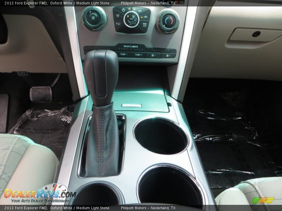 2013 Ford Explorer FWD Oxford White / Medium Light Stone Photo #27