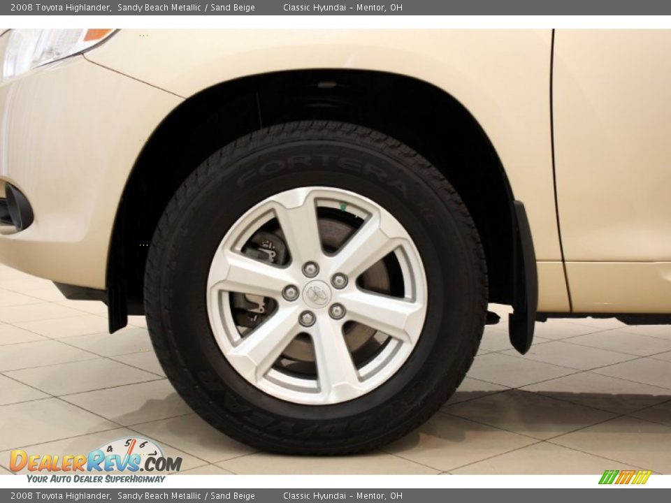 2008 Toyota Highlander Sandy Beach Metallic / Sand Beige Photo #18