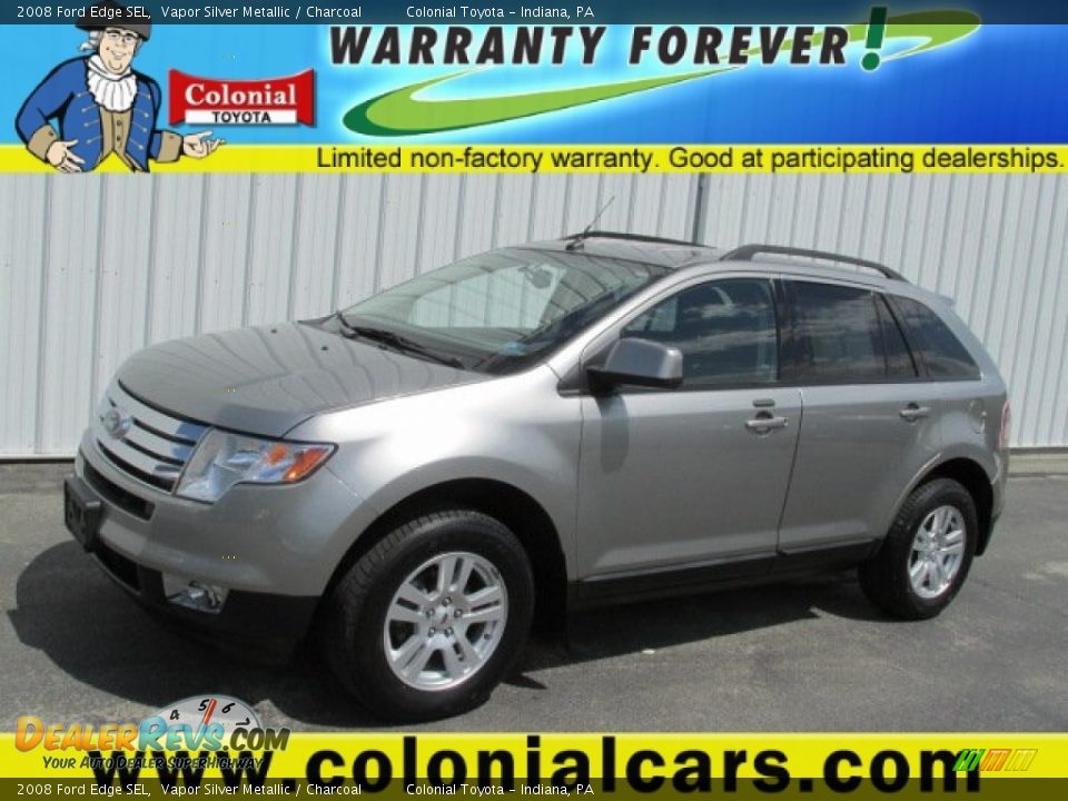 2008 Ford Edge SEL Vapor Silver Metallic / Charcoal Photo #1