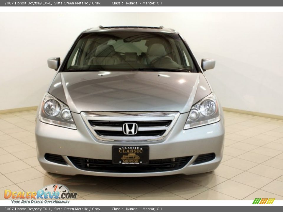2007 Honda Odyssey EX-L Slate Green Metallic / Gray Photo #2