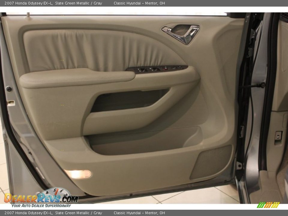 2007 Honda Odyssey EX-L Slate Green Metallic / Gray Photo #4
