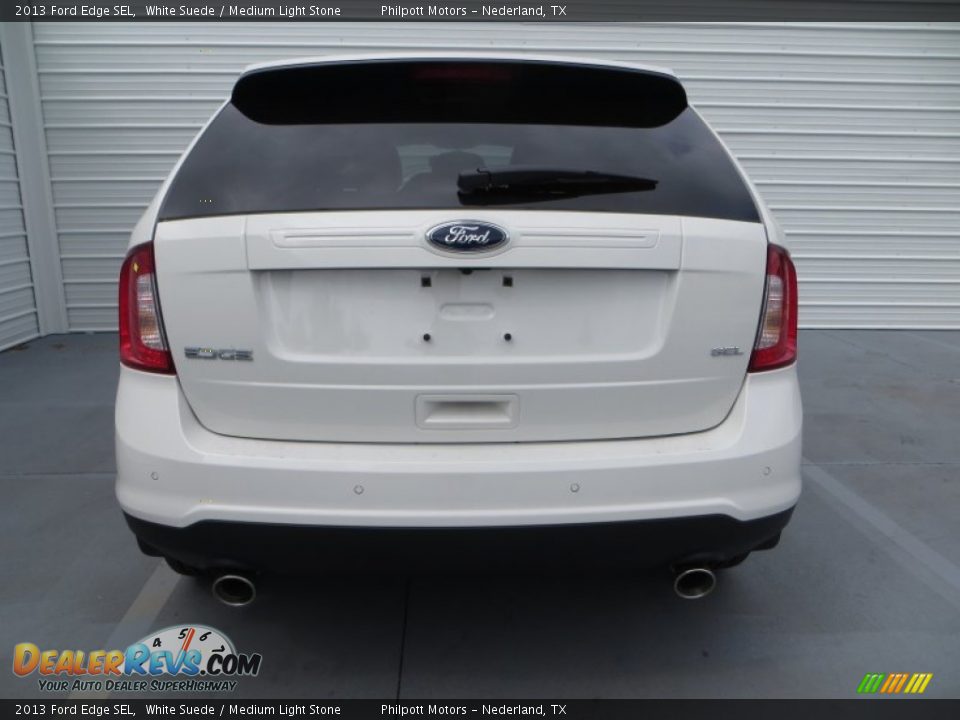 2013 Ford Edge SEL White Suede / Medium Light Stone Photo #5