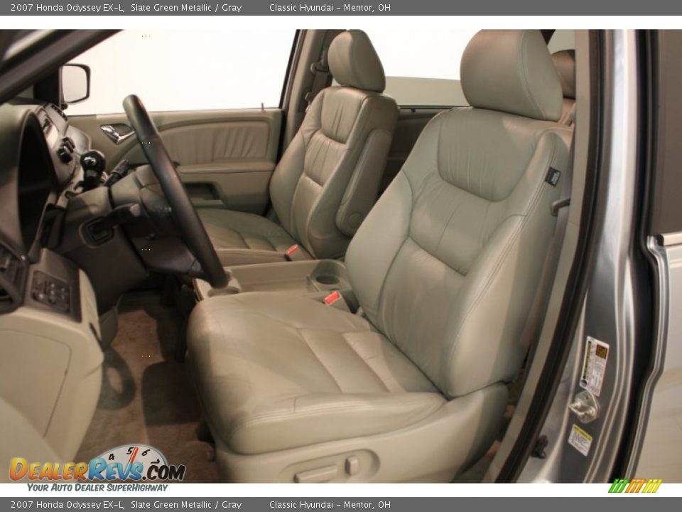 2007 Honda Odyssey EX-L Slate Green Metallic / Gray Photo #5