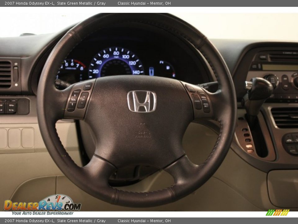 2007 Honda Odyssey EX-L Slate Green Metallic / Gray Photo #6