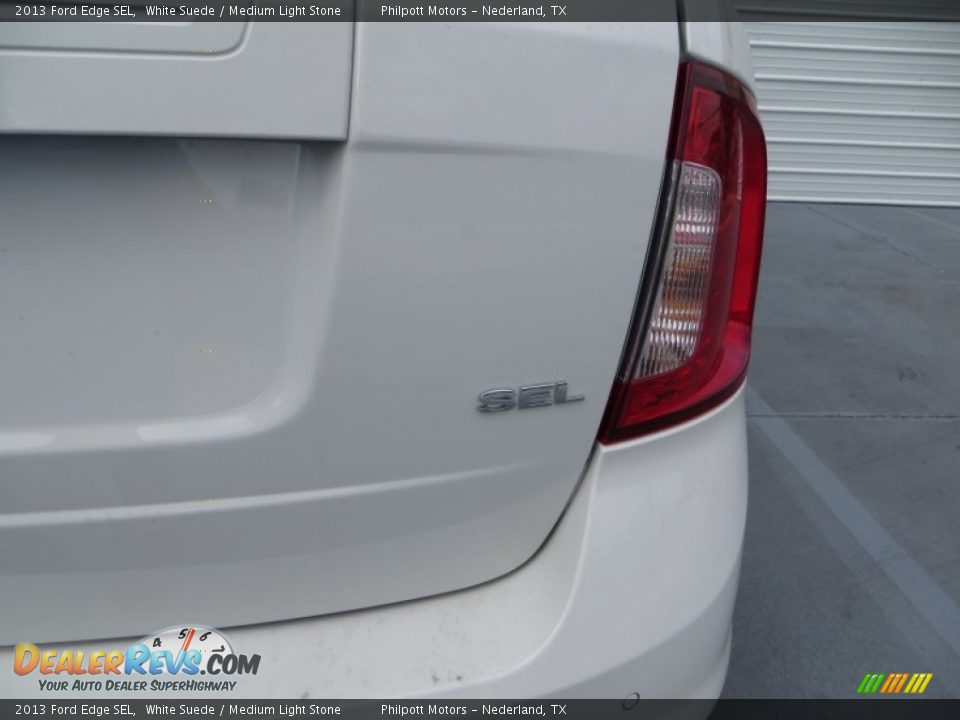 2013 Ford Edge SEL White Suede / Medium Light Stone Photo #7